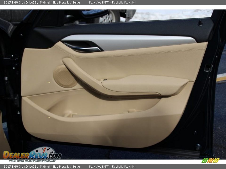 2015 BMW X1 xDrive28i Midnight Blue Metallic / Beige Photo #26