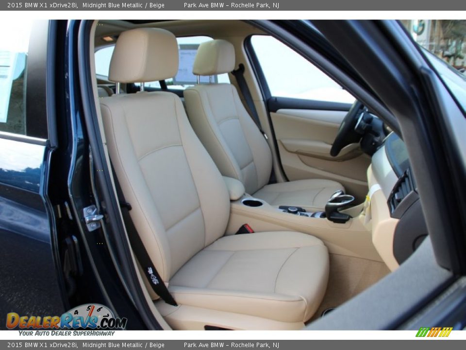 2015 BMW X1 xDrive28i Midnight Blue Metallic / Beige Photo #29