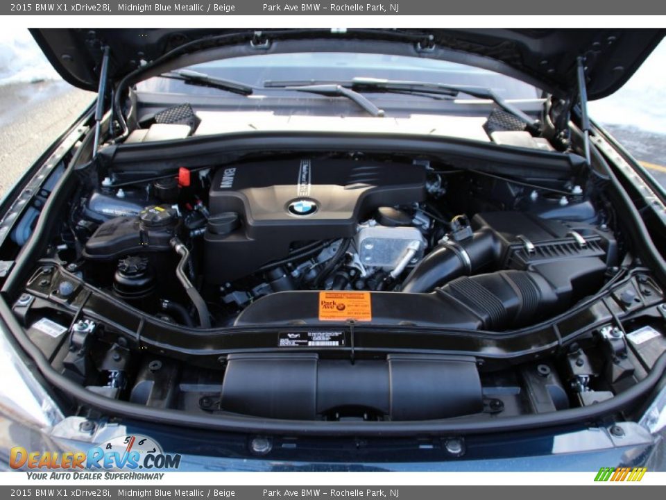 2015 BMW X1 xDrive28i Midnight Blue Metallic / Beige Photo #30