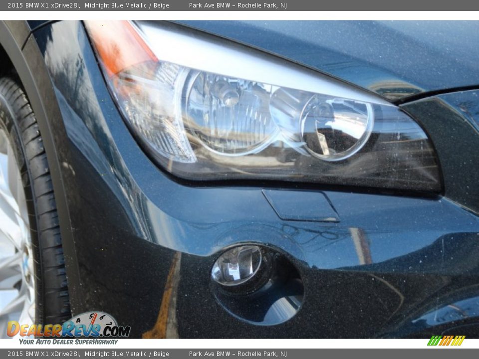 2015 BMW X1 xDrive28i Midnight Blue Metallic / Beige Photo #31