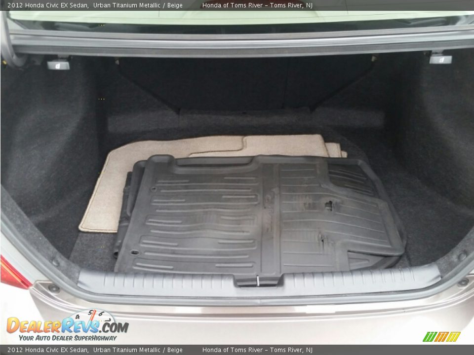 2012 Honda Civic EX Sedan Urban Titanium Metallic / Beige Photo #19