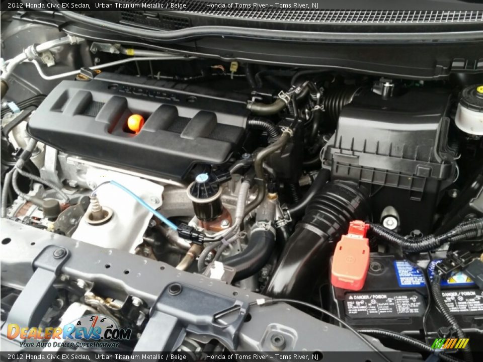 2012 Honda Civic EX Sedan Urban Titanium Metallic / Beige Photo #21