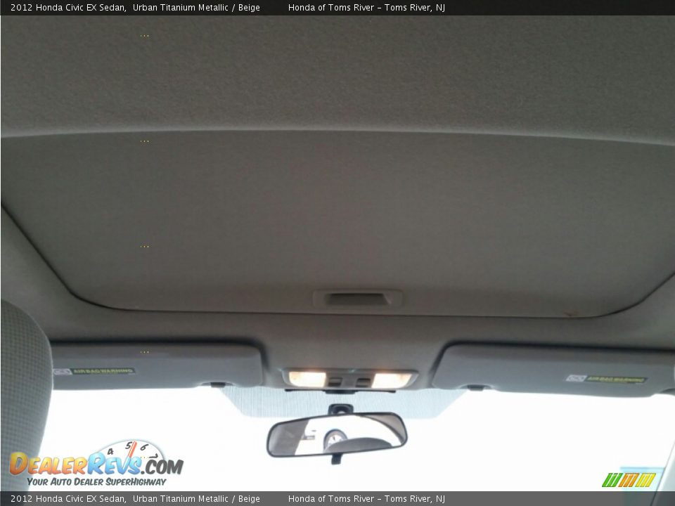 2012 Honda Civic EX Sedan Urban Titanium Metallic / Beige Photo #24
