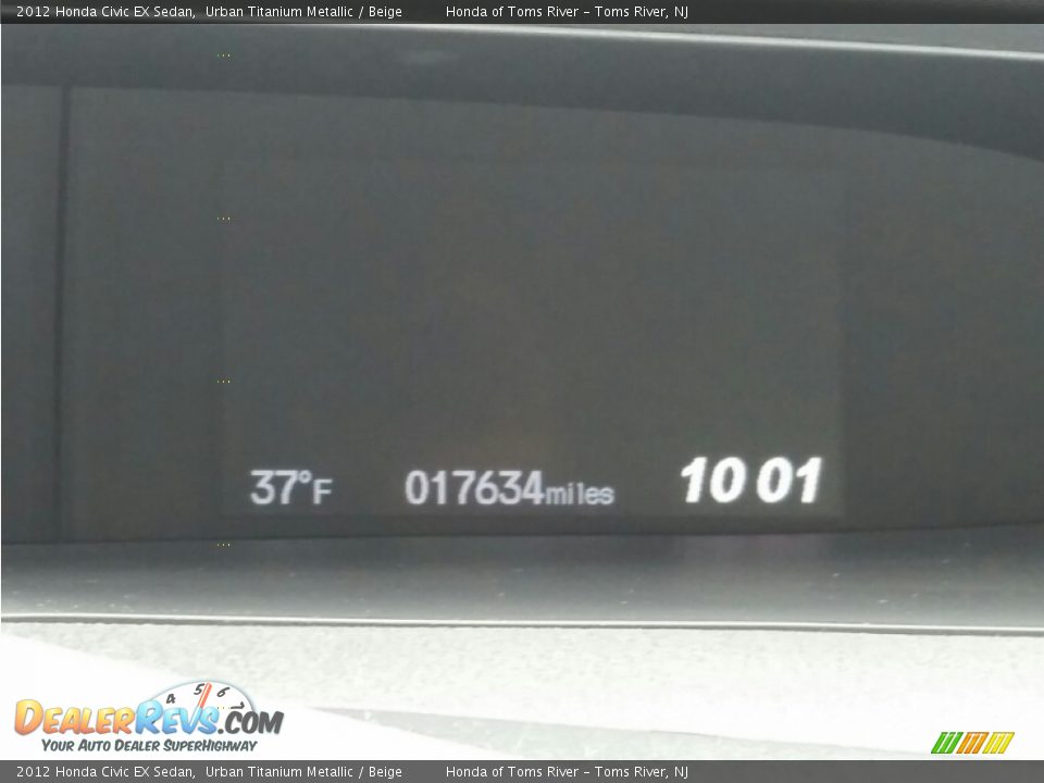2012 Honda Civic EX Sedan Urban Titanium Metallic / Beige Photo #26