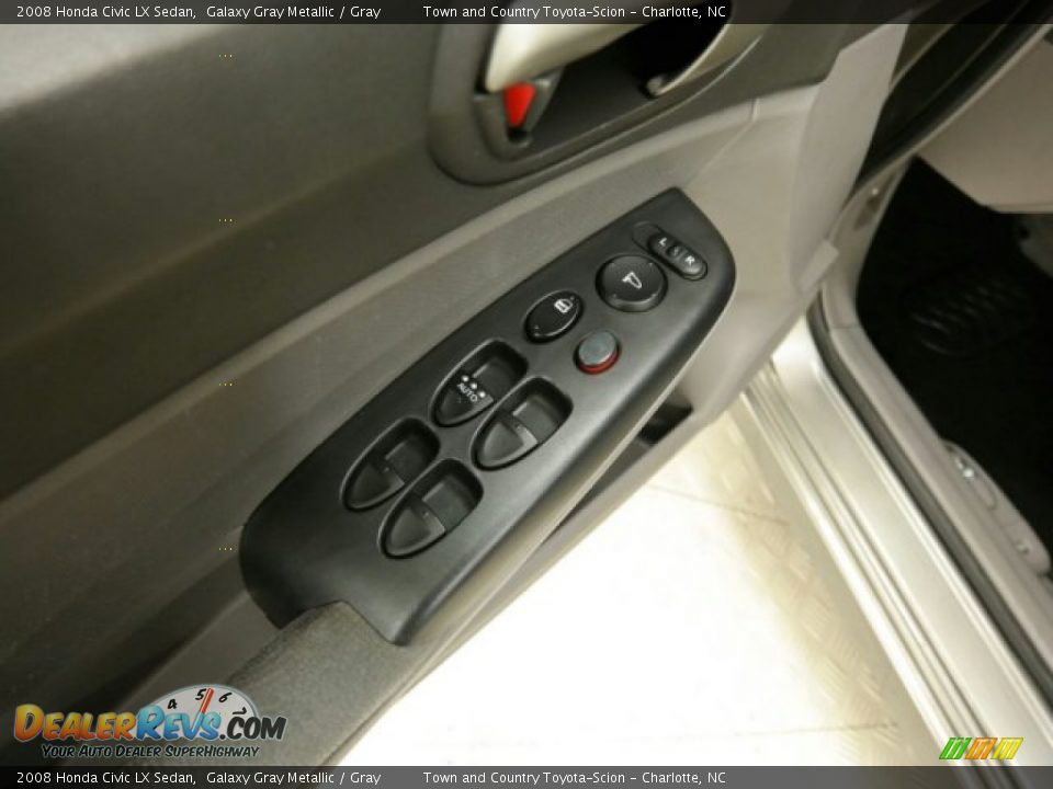 2008 Honda Civic LX Sedan Galaxy Gray Metallic / Gray Photo #26