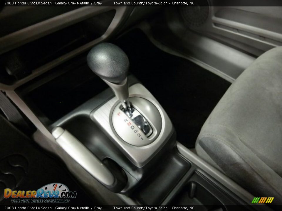 2008 Honda Civic LX Sedan Galaxy Gray Metallic / Gray Photo #32