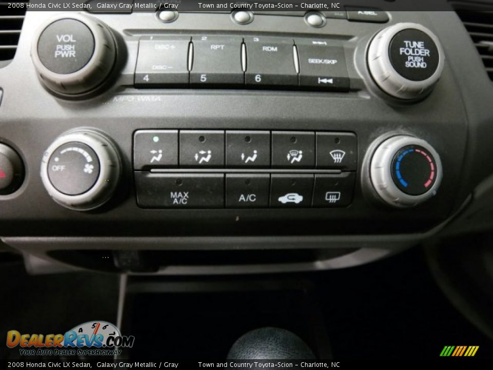 2008 Honda Civic LX Sedan Galaxy Gray Metallic / Gray Photo #34