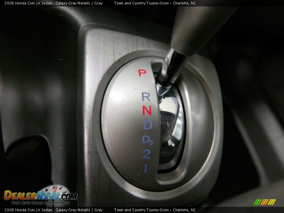 2008 Honda Civic LX Sedan Galaxy Gray Metallic / Gray Photo #35