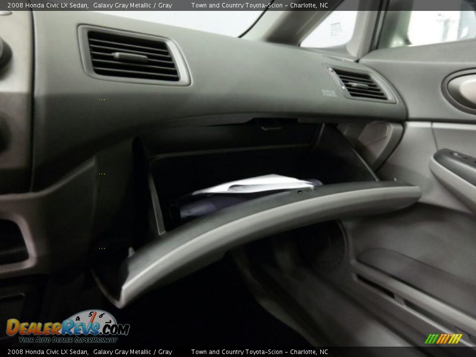 2008 Honda Civic LX Sedan Galaxy Gray Metallic / Gray Photo #36