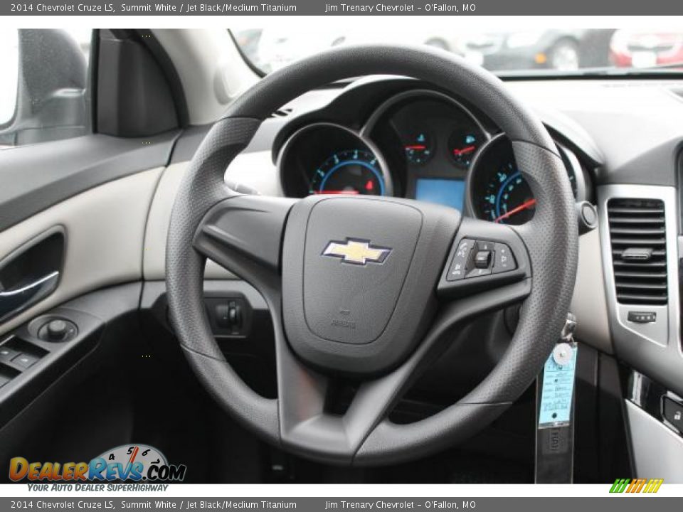 2014 Chevrolet Cruze LS Summit White / Jet Black/Medium Titanium Photo #11