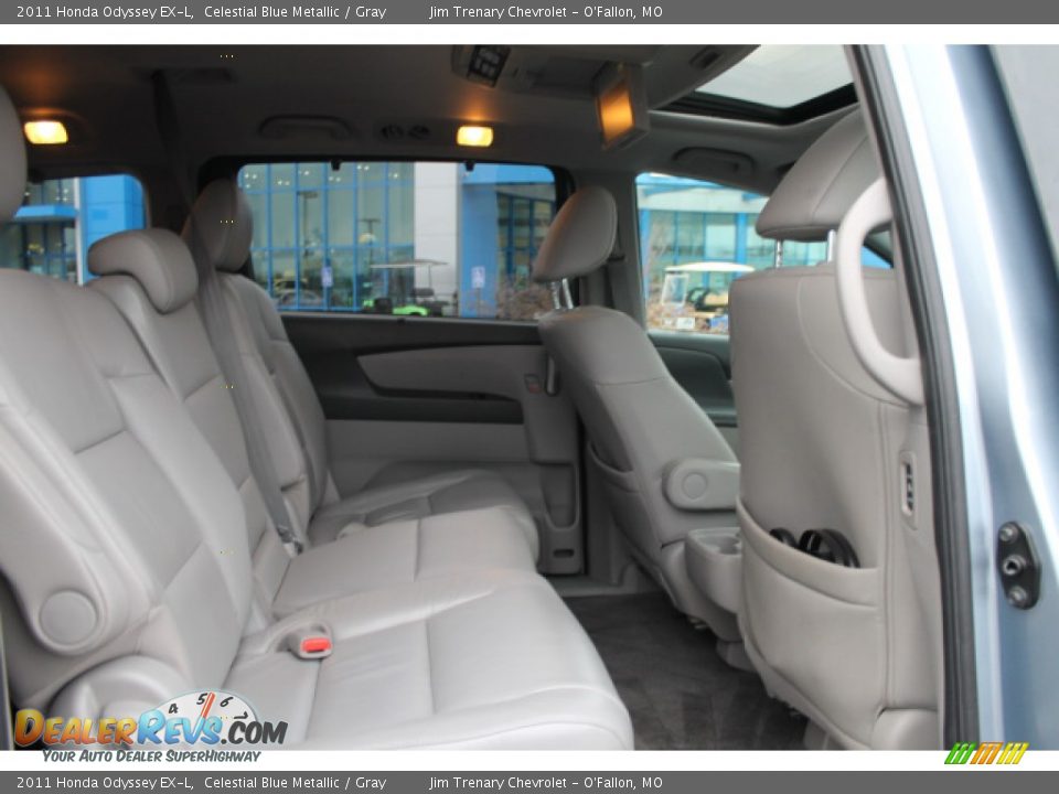 2011 Honda Odyssey EX-L Celestial Blue Metallic / Gray Photo #9