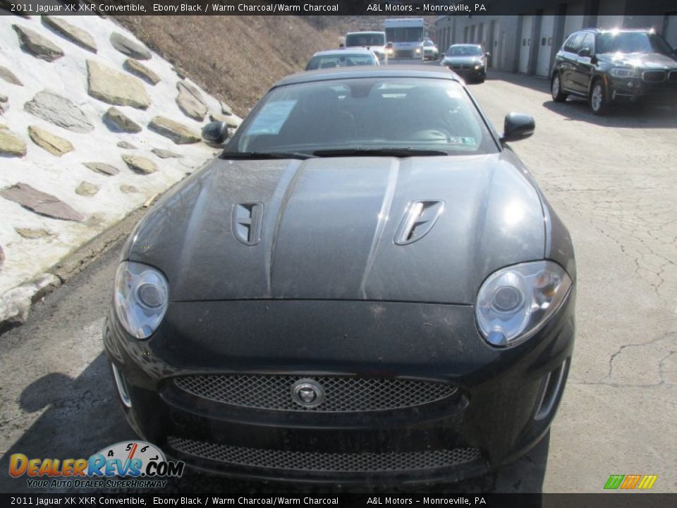 2011 Jaguar XK XKR Convertible Ebony Black / Warm Charcoal/Warm Charcoal Photo #8