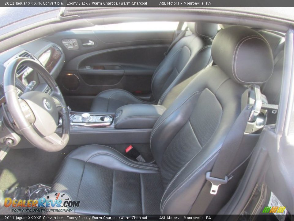 2011 Jaguar XK XKR Convertible Ebony Black / Warm Charcoal/Warm Charcoal Photo #14