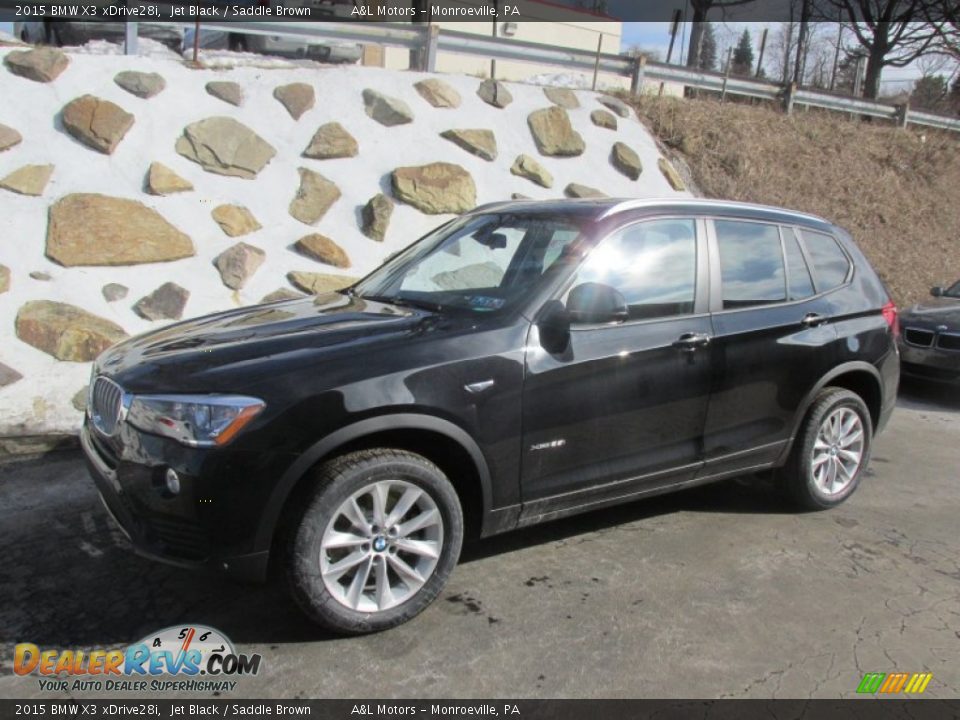 2015 BMW X3 xDrive28i Jet Black / Saddle Brown Photo #1
