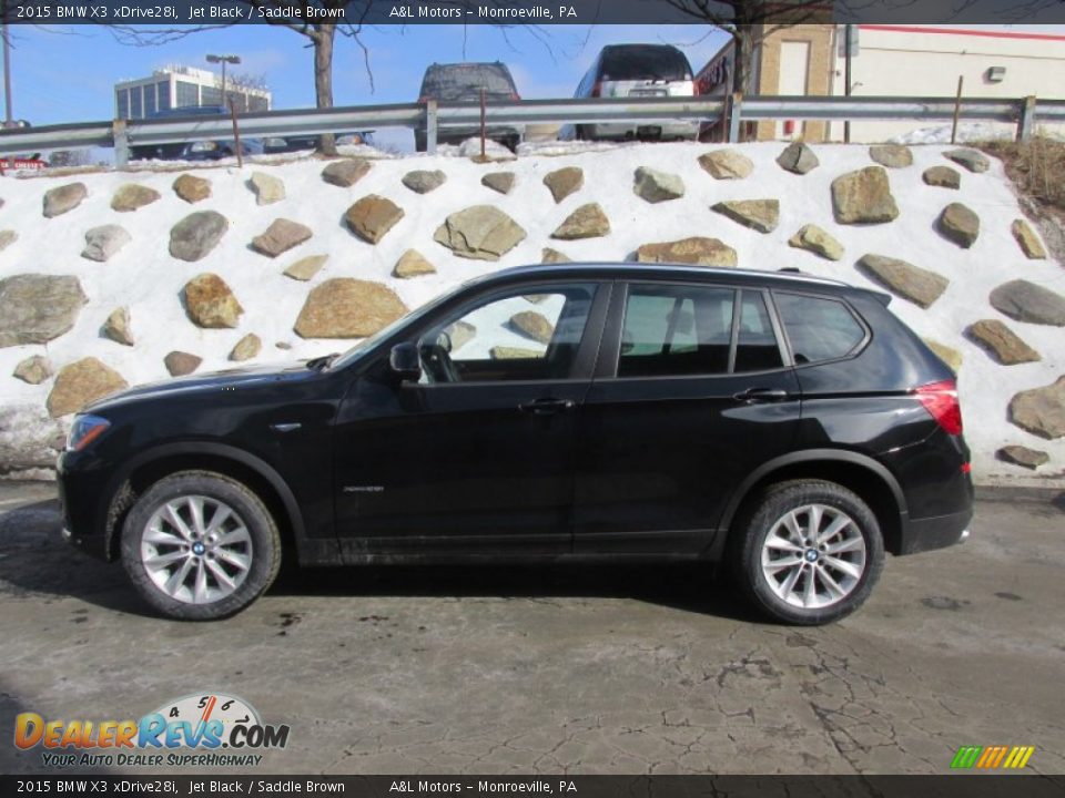 2015 BMW X3 xDrive28i Jet Black / Saddle Brown Photo #2
