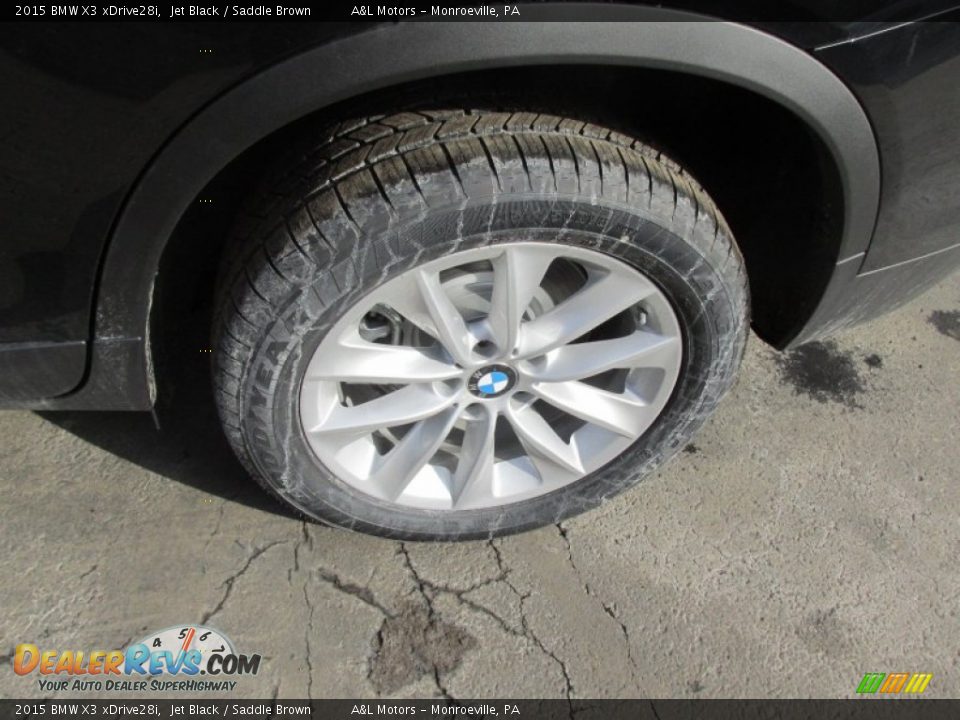 2015 BMW X3 xDrive28i Jet Black / Saddle Brown Photo #3
