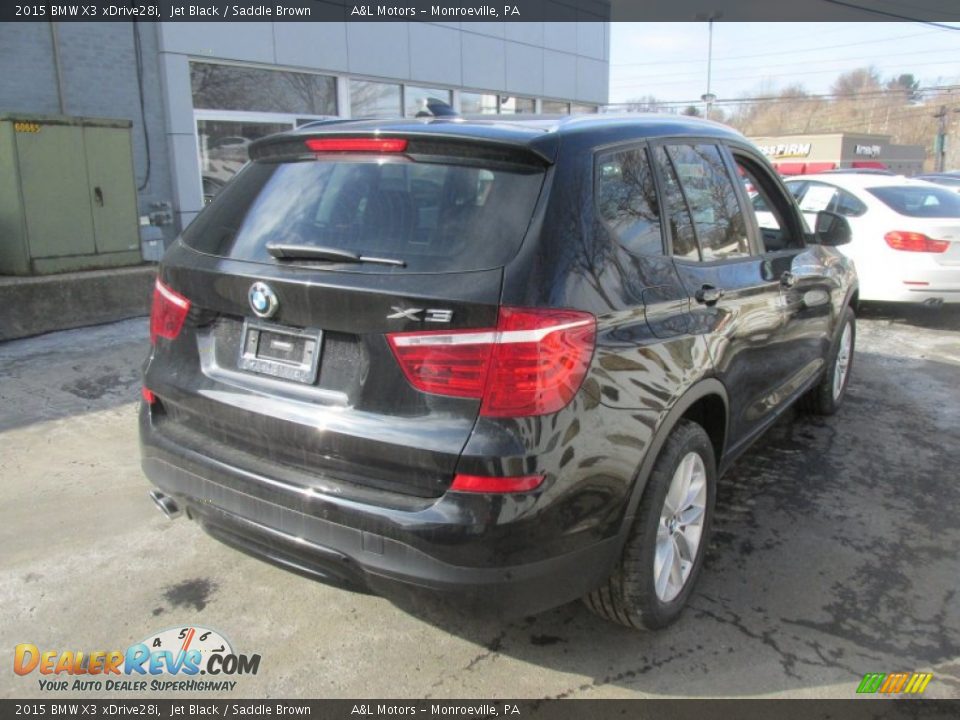 2015 BMW X3 xDrive28i Jet Black / Saddle Brown Photo #6