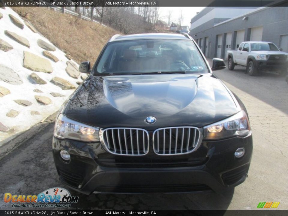 2015 BMW X3 xDrive28i Jet Black / Saddle Brown Photo #8