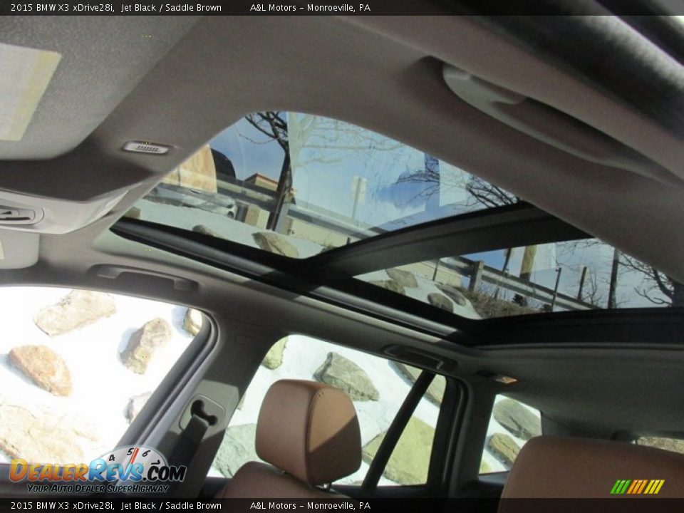 2015 BMW X3 xDrive28i Jet Black / Saddle Brown Photo #11