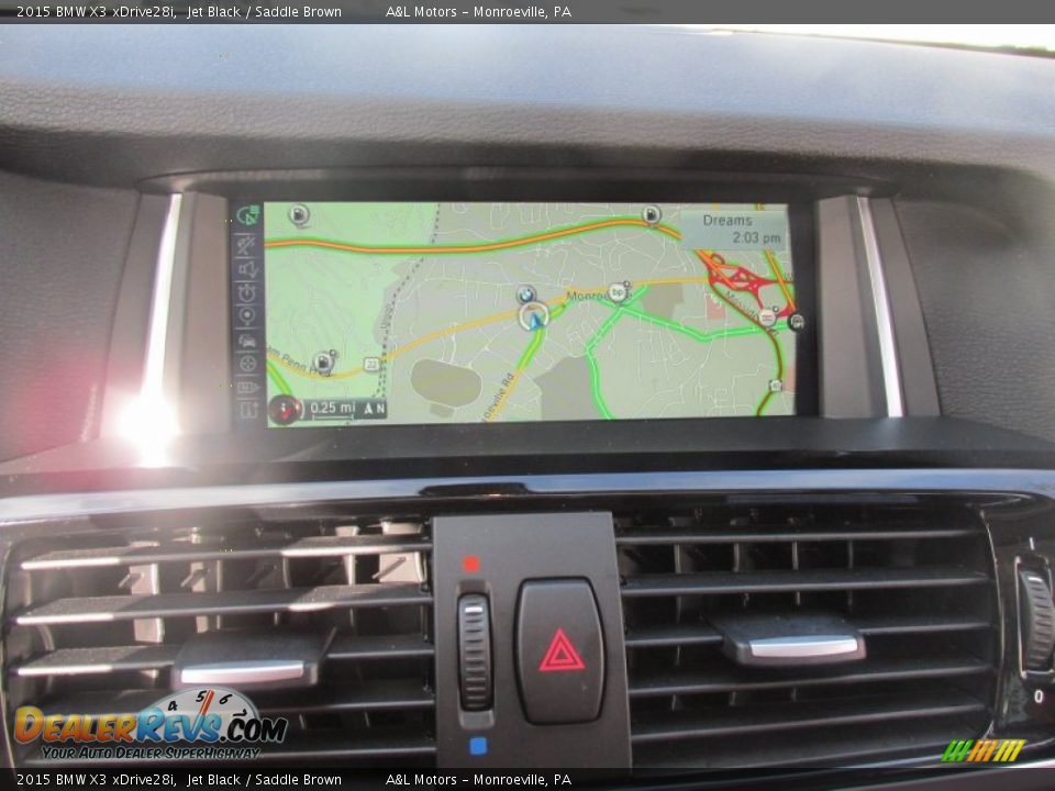 2015 BMW X3 xDrive28i Jet Black / Saddle Brown Photo #17
