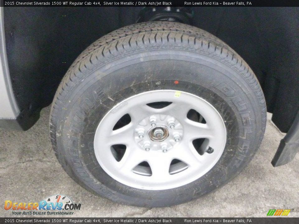2015 Chevrolet Silverado 1500 WT Regular Cab 4x4 Silver Ice Metallic / Dark Ash/Jet Black Photo #11
