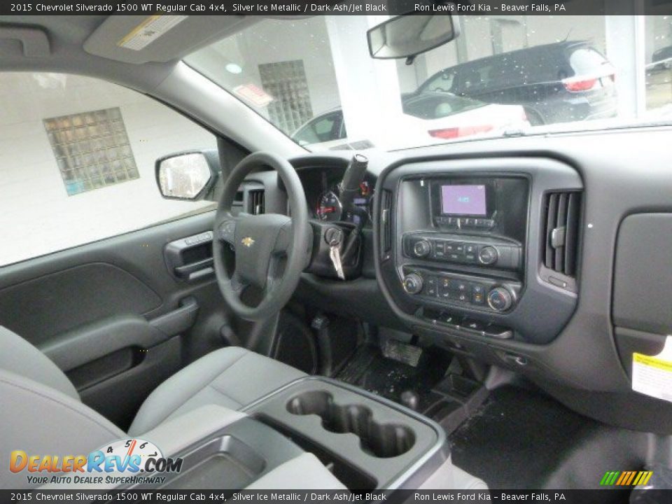 2015 Chevrolet Silverado 1500 WT Regular Cab 4x4 Silver Ice Metallic / Dark Ash/Jet Black Photo #13
