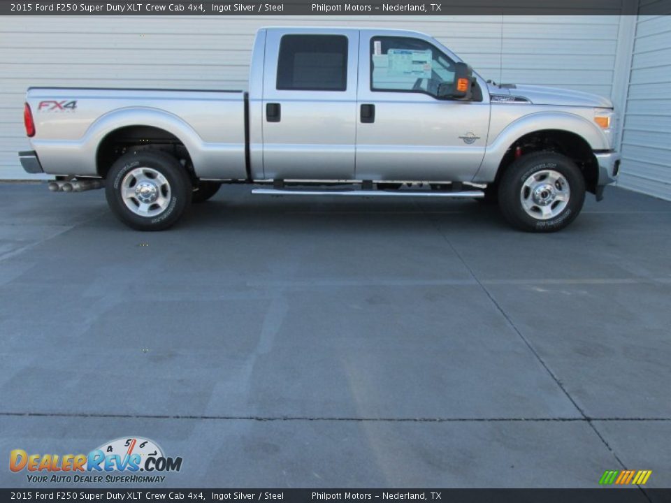2015 Ford F250 Super Duty XLT Crew Cab 4x4 Ingot Silver / Steel Photo #3