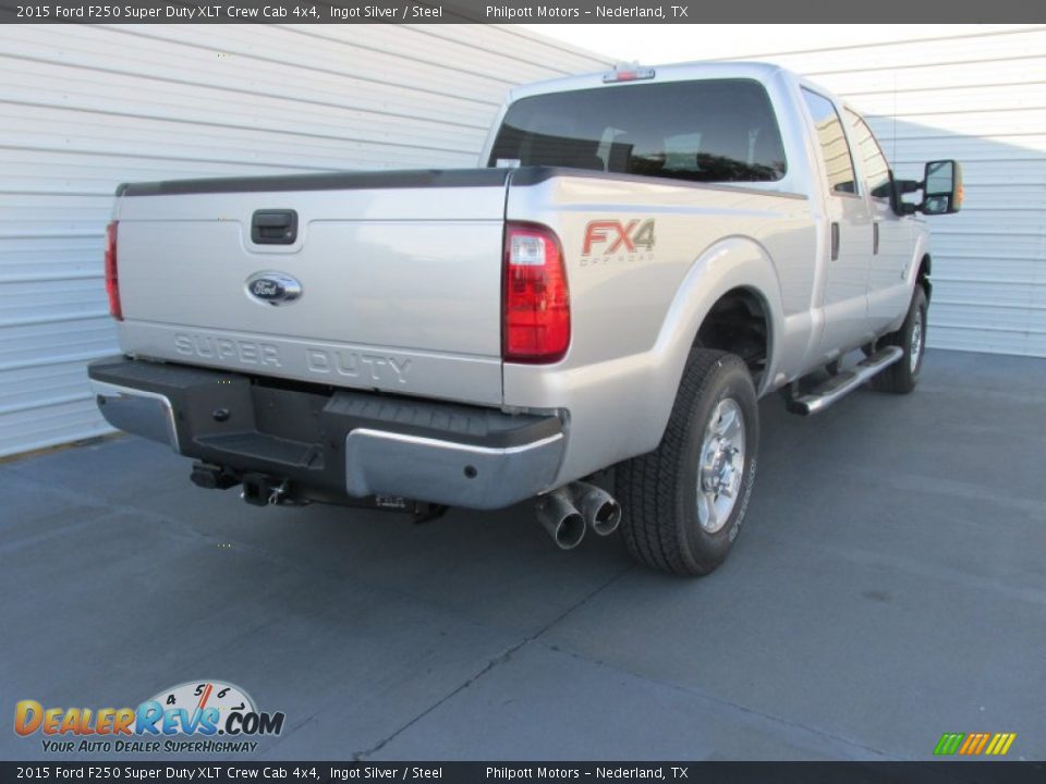 2015 Ford F250 Super Duty XLT Crew Cab 4x4 Ingot Silver / Steel Photo #4