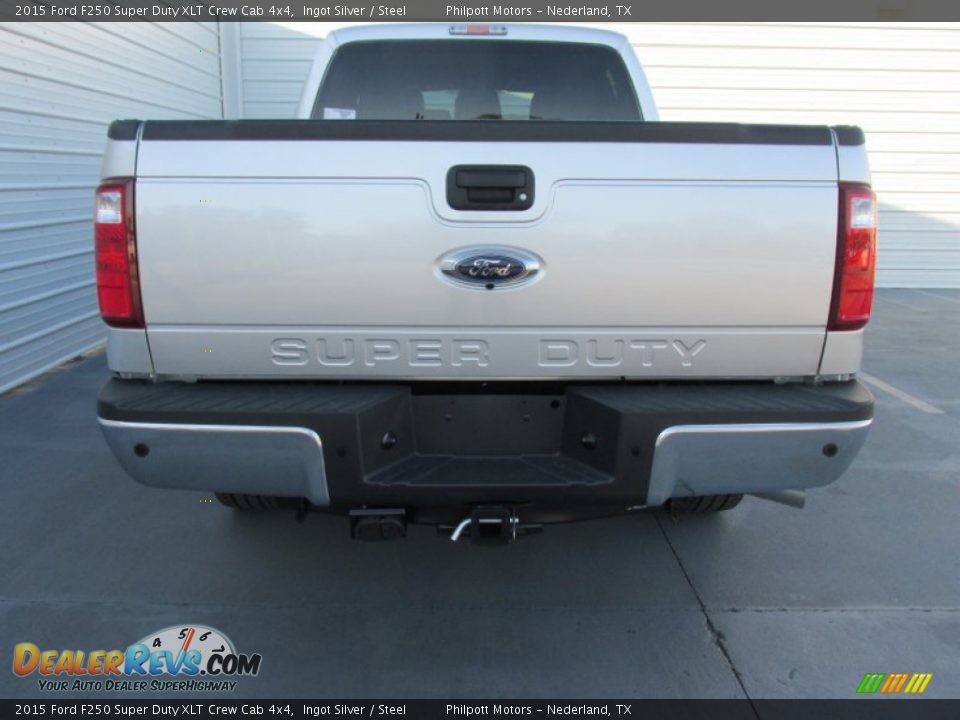 2015 Ford F250 Super Duty XLT Crew Cab 4x4 Ingot Silver / Steel Photo #5