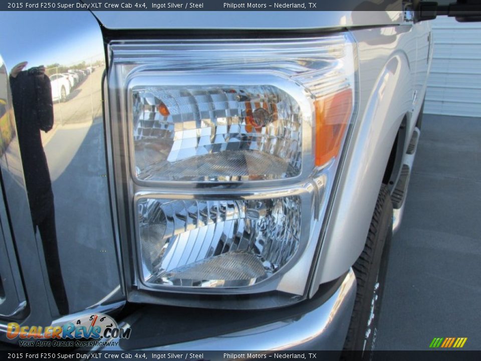 2015 Ford F250 Super Duty XLT Crew Cab 4x4 Ingot Silver / Steel Photo #9