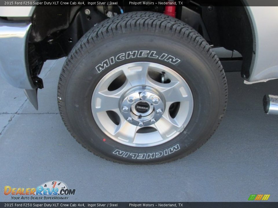2015 Ford F250 Super Duty XLT Crew Cab 4x4 Ingot Silver / Steel Photo #11