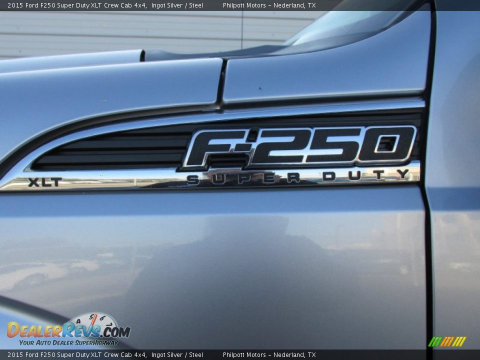 2015 Ford F250 Super Duty XLT Crew Cab 4x4 Ingot Silver / Steel Photo #14