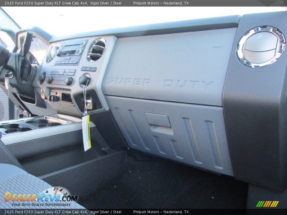 2015 Ford F250 Super Duty XLT Crew Cab 4x4 Ingot Silver / Steel Photo #19