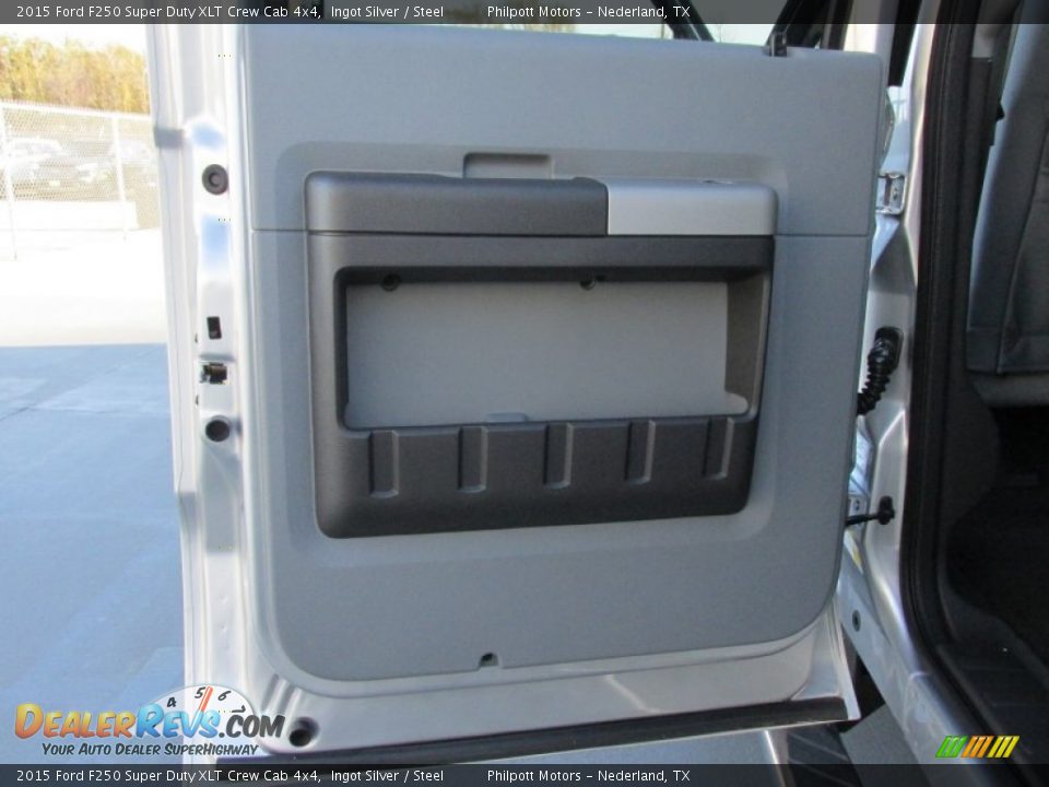 2015 Ford F250 Super Duty XLT Crew Cab 4x4 Ingot Silver / Steel Photo #20