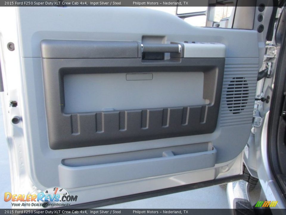 2015 Ford F250 Super Duty XLT Crew Cab 4x4 Ingot Silver / Steel Photo #22