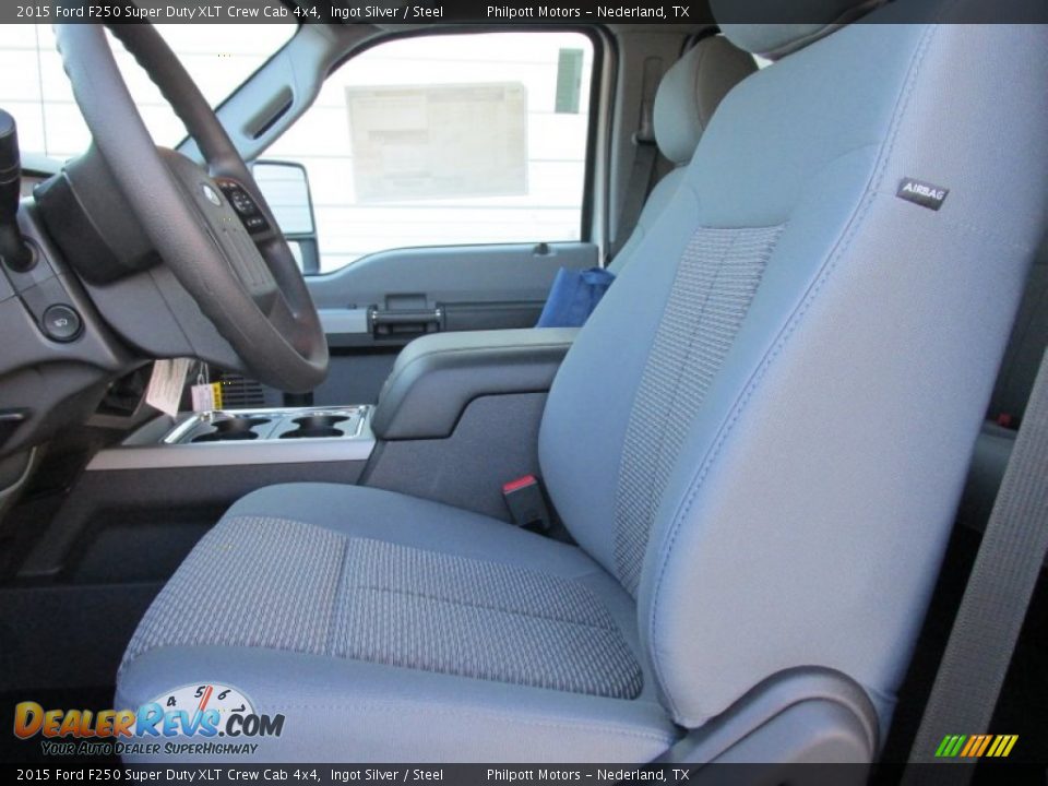 2015 Ford F250 Super Duty XLT Crew Cab 4x4 Ingot Silver / Steel Photo #24