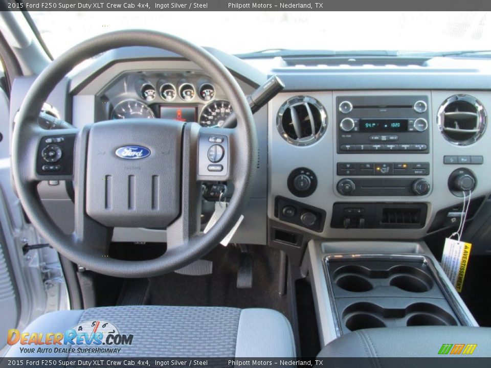 2015 Ford F250 Super Duty XLT Crew Cab 4x4 Ingot Silver / Steel Photo #26