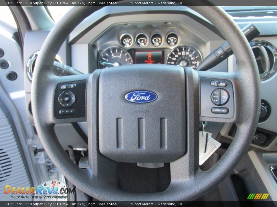 2015 Ford F250 Super Duty XLT Crew Cab 4x4 Ingot Silver / Steel Photo #33