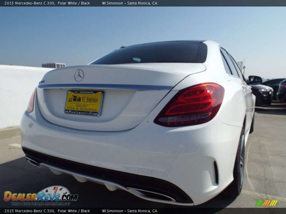 2015 Mercedes-Benz C 300 Polar White / Black Photo #4