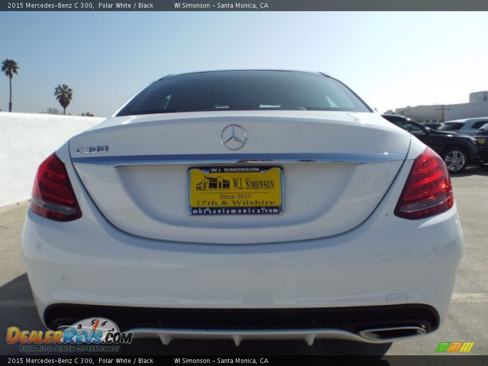 2015 Mercedes-Benz C 300 Polar White / Black Photo #5