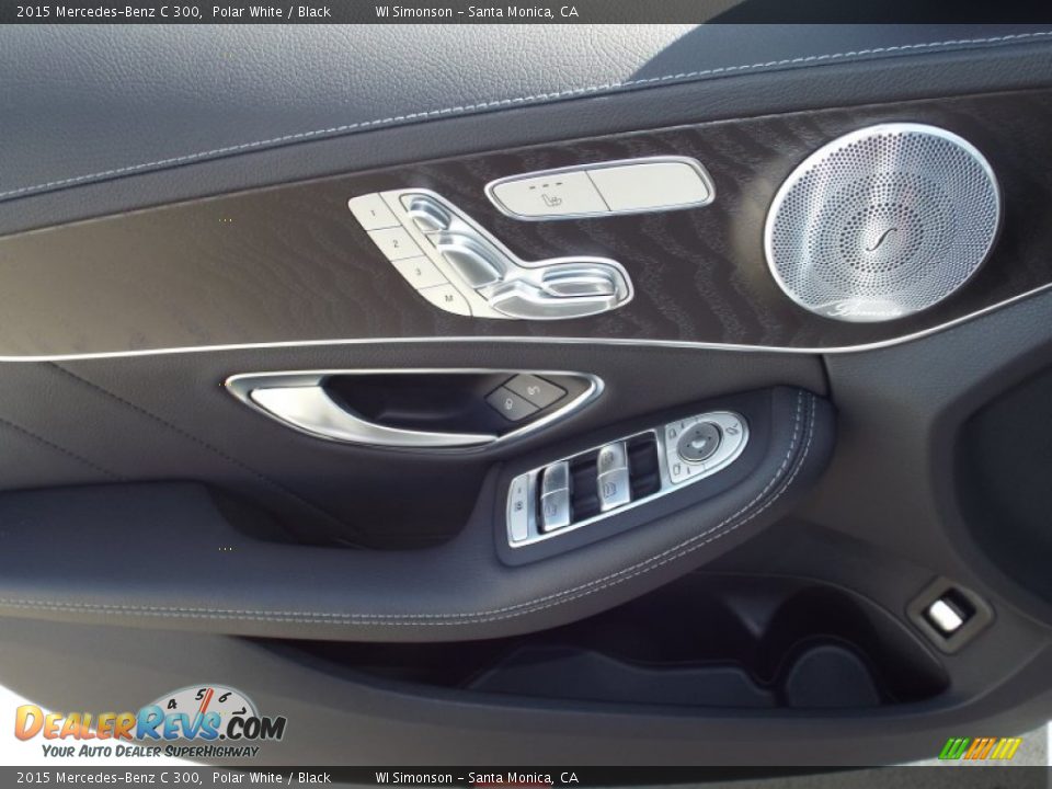 2015 Mercedes-Benz C 300 Polar White / Black Photo #6