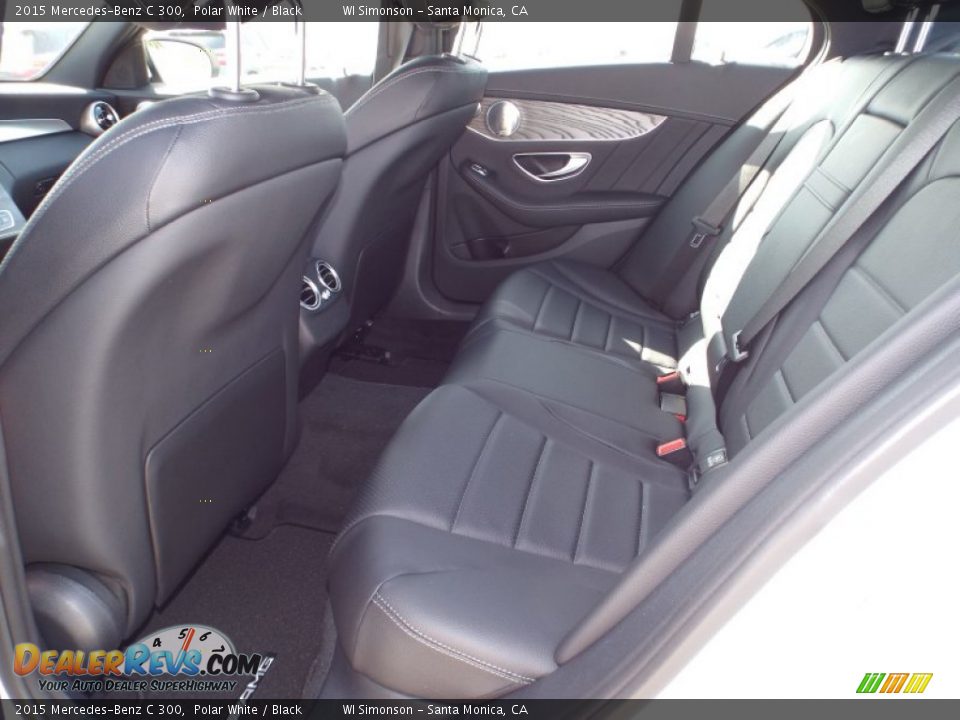 2015 Mercedes-Benz C 300 Polar White / Black Photo #8