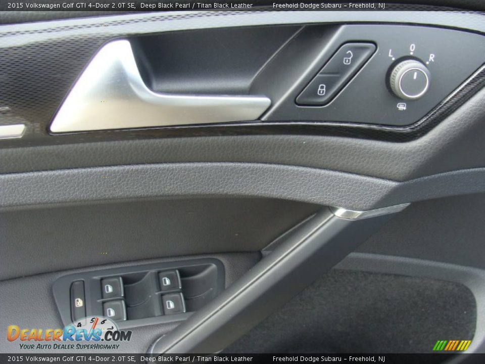 2015 Volkswagen Golf GTI 4-Door 2.0T SE Deep Black Pearl / Titan Black Leather Photo #13