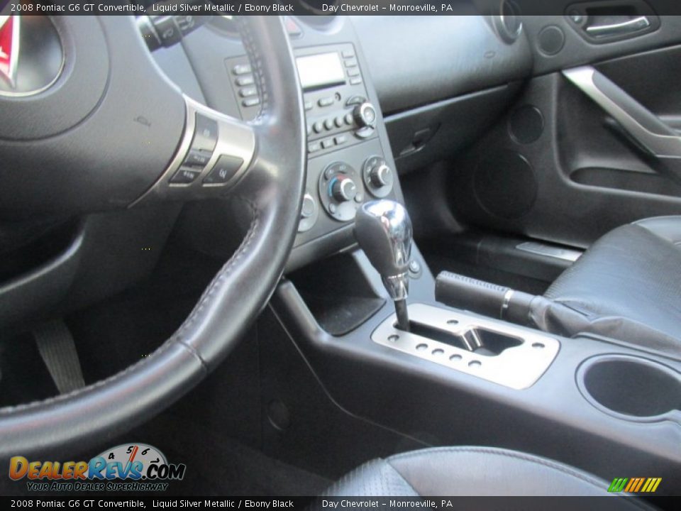 2008 Pontiac G6 GT Convertible Liquid Silver Metallic / Ebony Black Photo #4