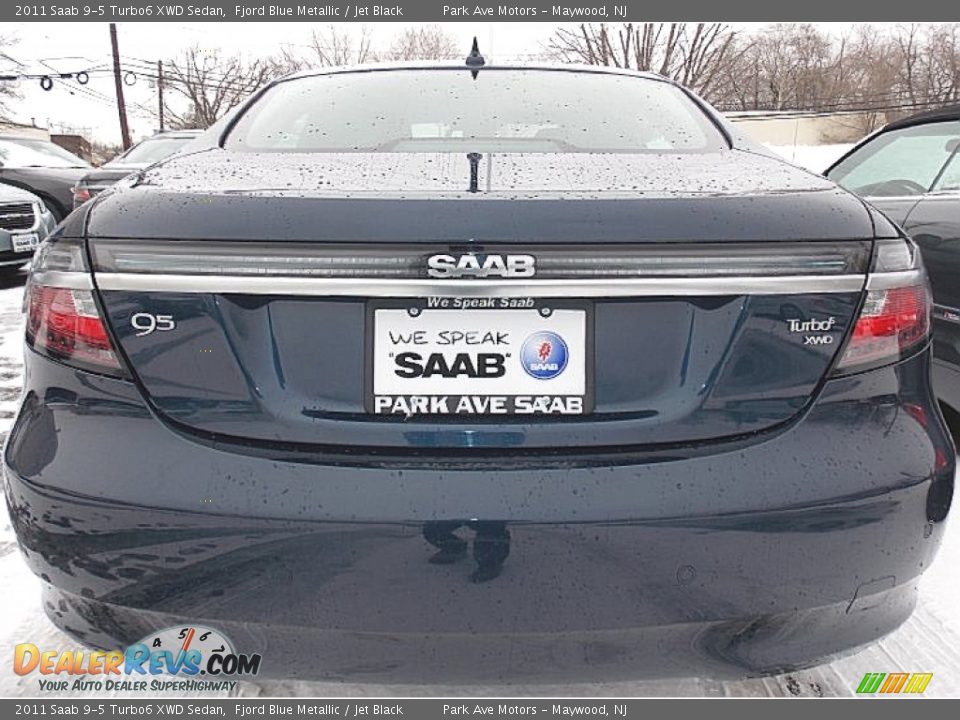 2011 Saab 9-5 Turbo6 XWD Sedan Fjord Blue Metallic / Jet Black Photo #4