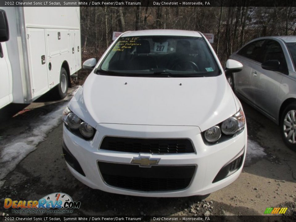 2012 Chevrolet Sonic LT Sedan Summit White / Dark Pewter/Dark Titanium Photo #2