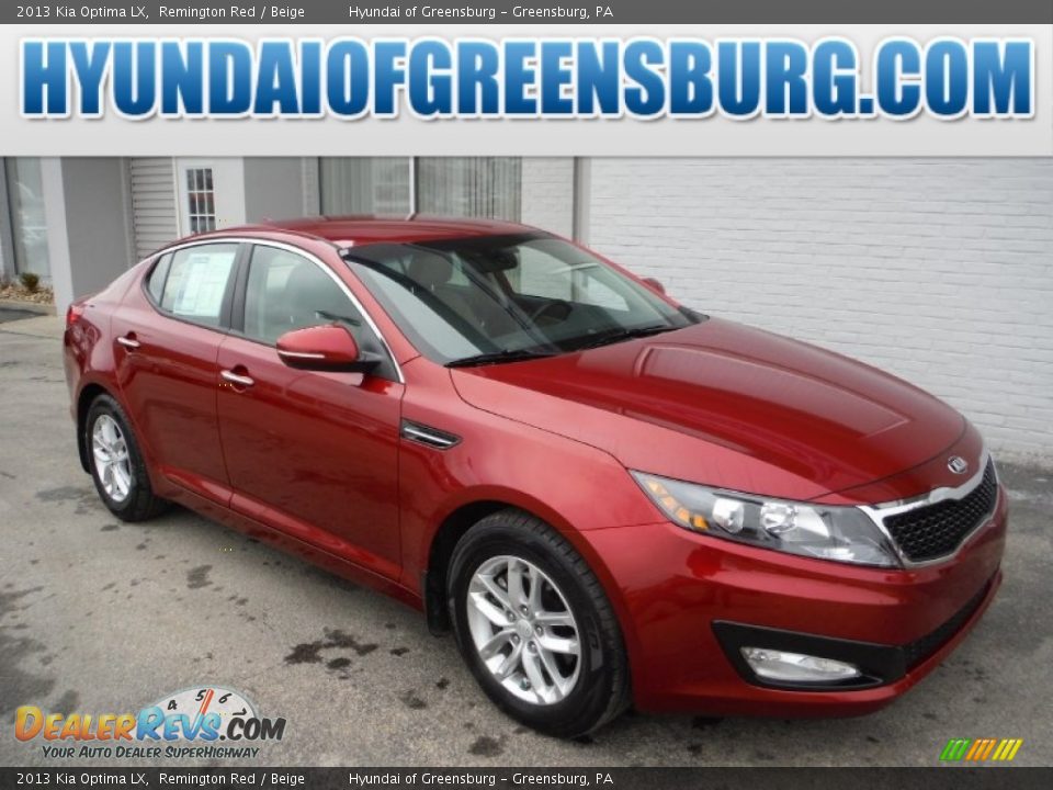 2013 Kia Optima LX Remington Red / Beige Photo #1