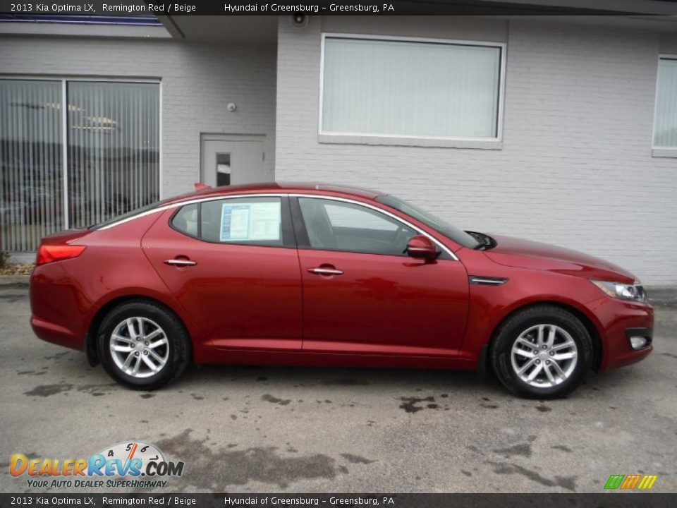 2013 Kia Optima LX Remington Red / Beige Photo #2