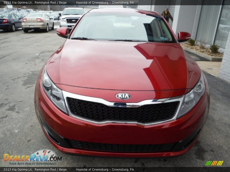 2013 Kia Optima LX Remington Red / Beige Photo #4