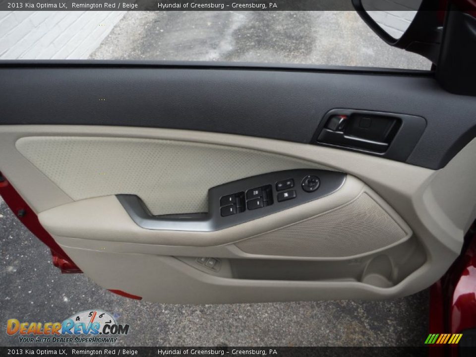 2013 Kia Optima LX Remington Red / Beige Photo #12